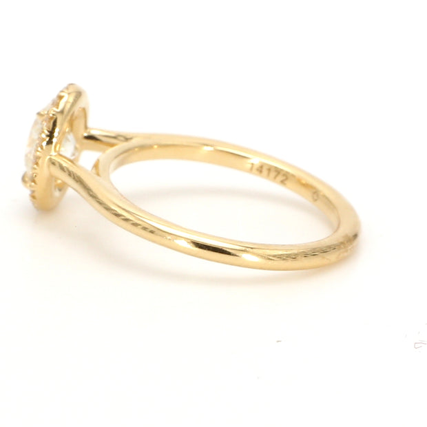 Oval Halo Engagement Ring