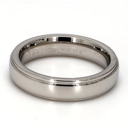 Comfort-Fit Polished Plain Metal Band