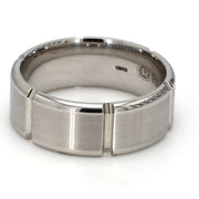 Cobalt White Metal Gent's Band by Ritani