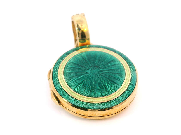 Gold & Emerald Green Locket