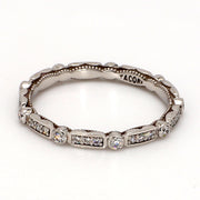 TACORI Sculpted Alternating Bezel-Set Eternity Band