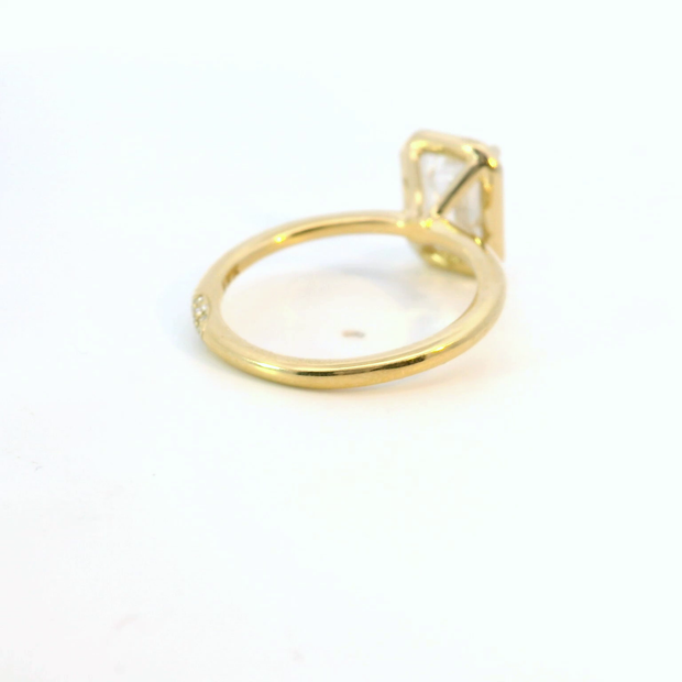 Tacori Emerald Cut Illusion Bezel Solitaire Engagement Ring