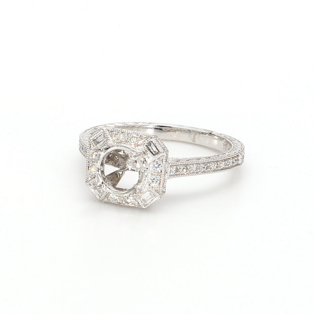 Halo Engagement Ring