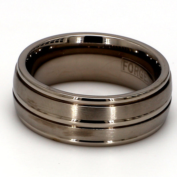Comfort-Fit Mixed Plain Metal Band