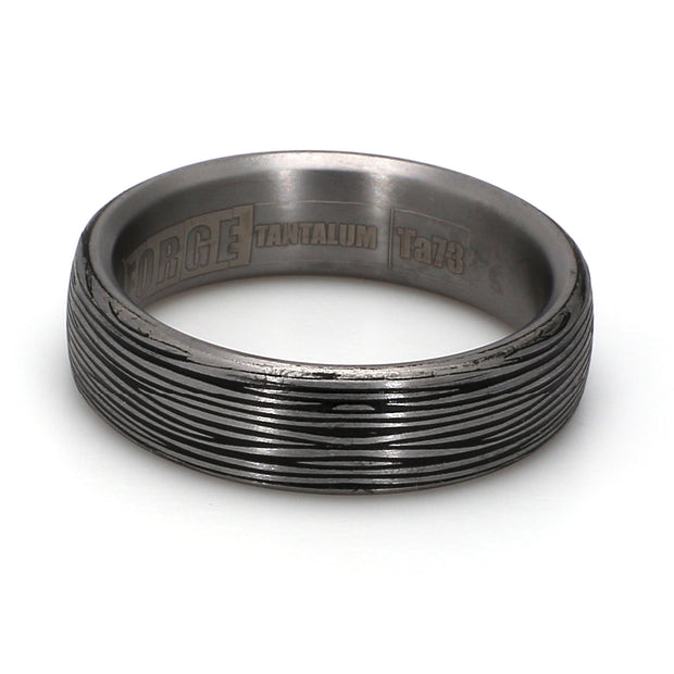 Comfort-Fit Textured Plain Metal Band