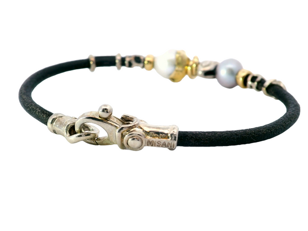 Freshwater Pearl Leather Bracelet