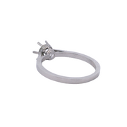 Delicate 6-Prong Accented Mounting In Platinum