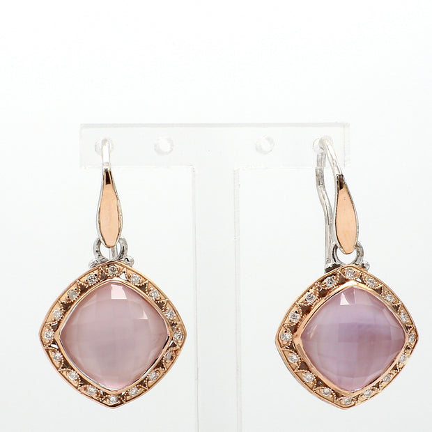 TACORI Rose Amethyst Drop Gemstone Earrings