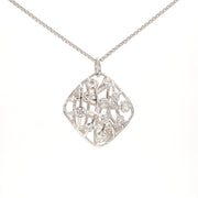 Brocade Square Diamond Necklace