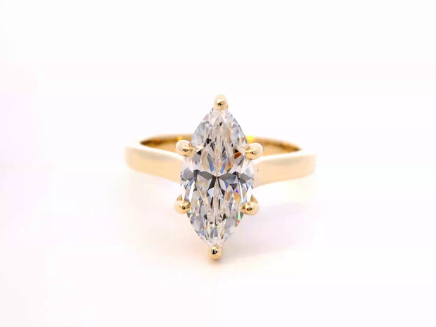 Marquise Solitaire Engagement Ring