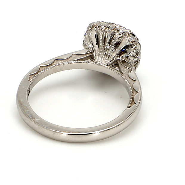 TACORI Sculpted Crescent Halo Engagement Ring