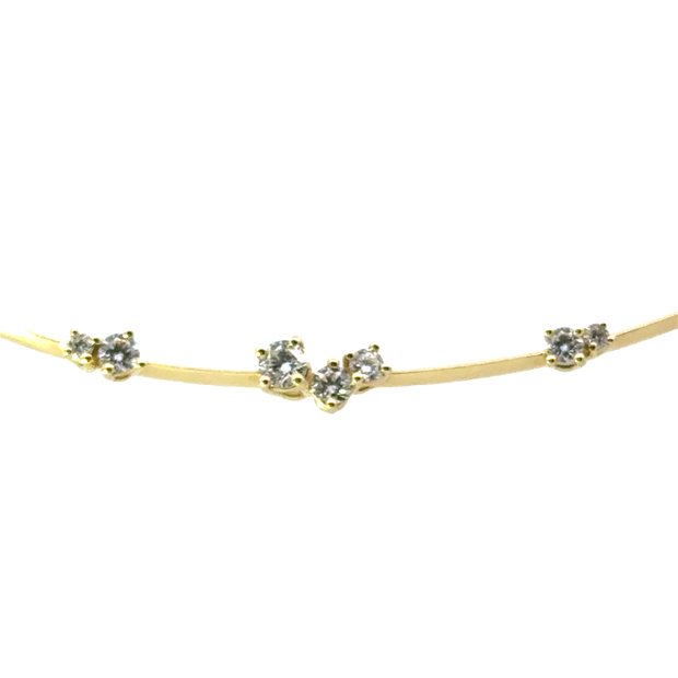 Diamond Cluster Dedicated Pendant Necklace