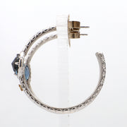 TACORI Blue Topaz Hoop Earrings