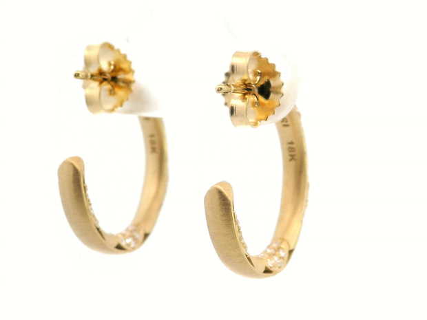 TACORI Crescent Eclipse Diamond Hoop Earrings