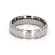 Beveled Polished Plain Metal Band