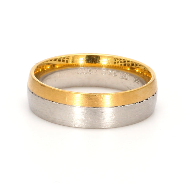Grooved Matte Plain Metal Band