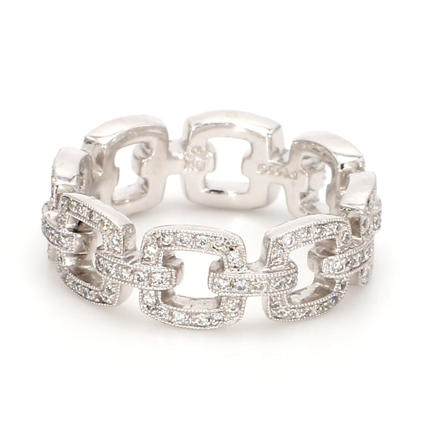 Buckle Diamond Fashion Ring
