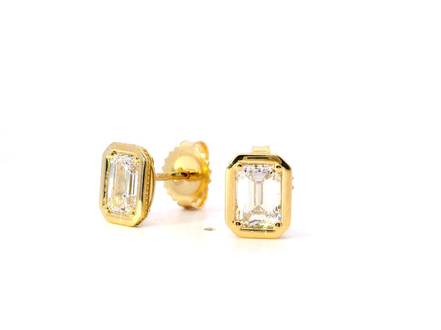 TACORI Allure | Emerald Diamond Stud Earring - 1.5ct