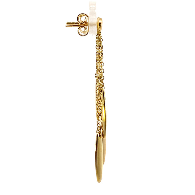 Gold Station Drop Earrings