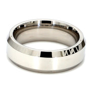 Comfort-Fit Polished Plain Metal Band