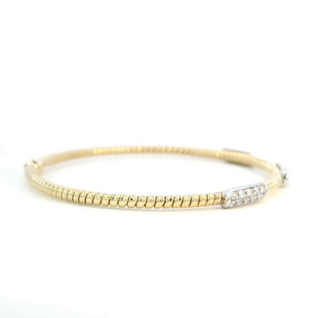 Flexible White Gold & Diamond Bracelet