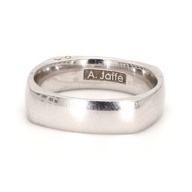 European-Shank Polished Platinum Band