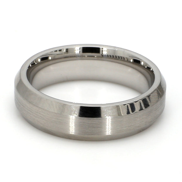 Comfort-Fit Mixed Plain Metal Band