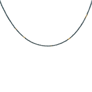 Noir Black Diamond and Gold Necklace