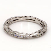 Crescent Side Profile Eternity Band