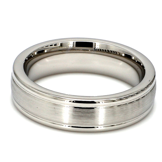 Comfort-Fit Mixed Plain Metal Band