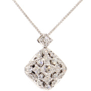 Diamond Encrusted Locket Necklace