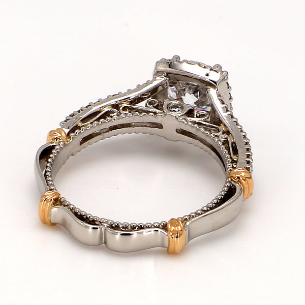 Platinum Halo Engagement Ring by Verragio