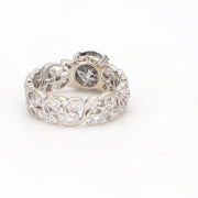 Vintage Salt & Pepper Diamond Engagement Ring