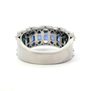 TACORI RoyalT Diamond & Blue Sapphire Mosaic Ring