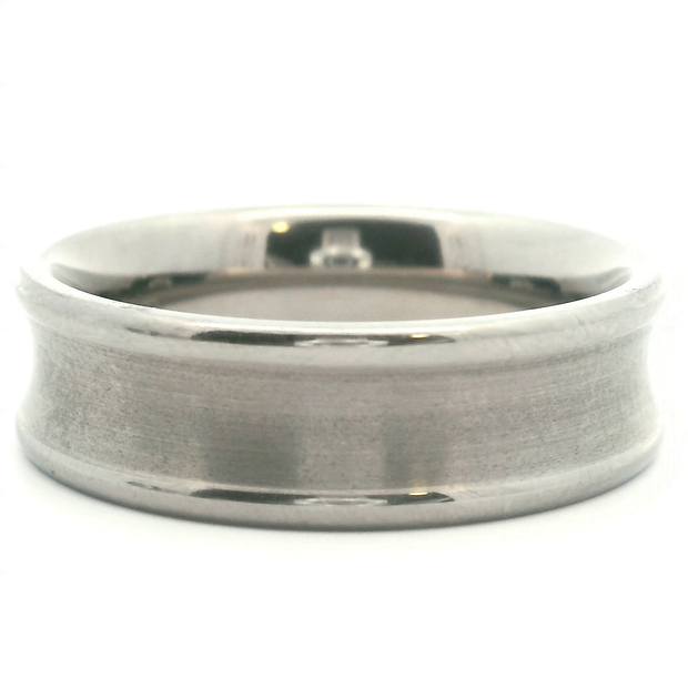 Concaved Matte Plain Metal Band