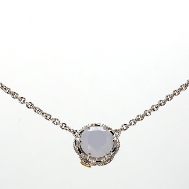TACORI Chalcedony Stud Gemstone Necklace