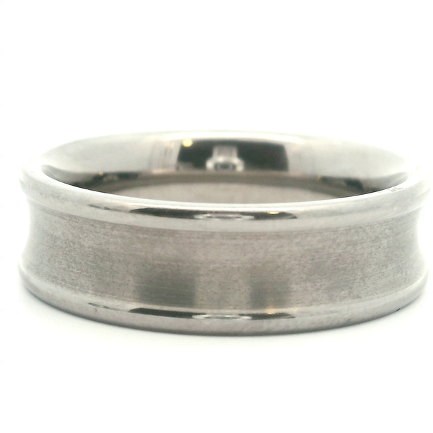 Concaved Matte Plain Metal Band