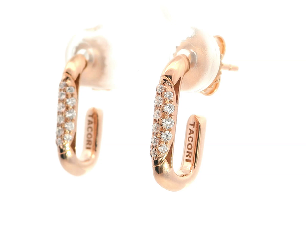 TACORI Crescent Eclipse Diamond Link Earrings