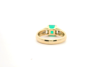 Premium Columbian Emerald and Trillion Diamond Fashion Ring