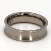 Curved Mixed Plain Metal Band