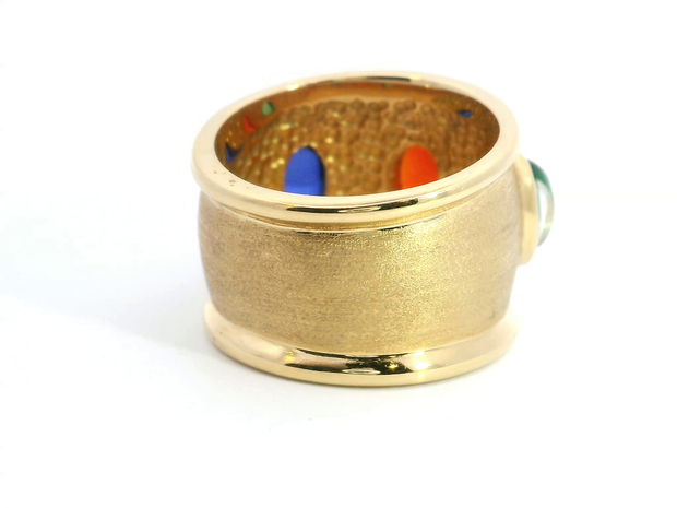 Multi-Treasure Gemstone Fashion Ring