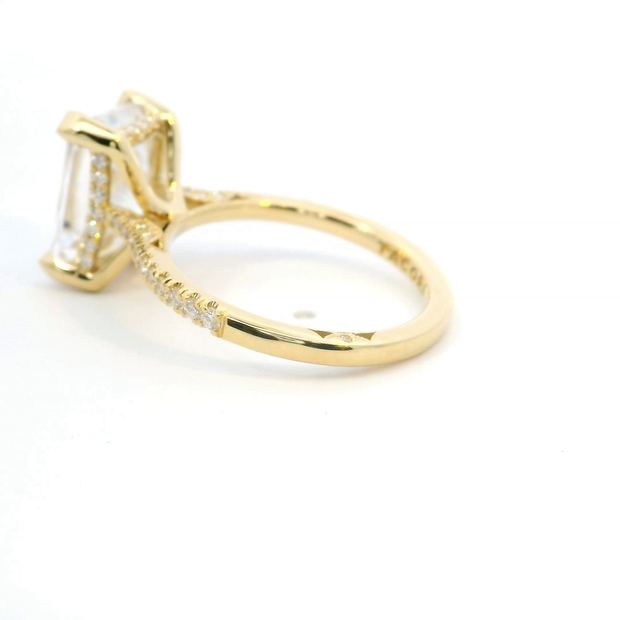 Simply TACORI Emerald Pave Engagement Ring