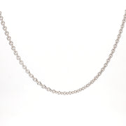 White Gold Cable Necklace