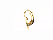 18K Yellow Gold Diamond Button Earrings