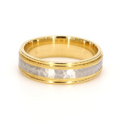 Milgrain Hammered Plain Metal Band