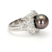 Floral Pearl Fashion Ring
