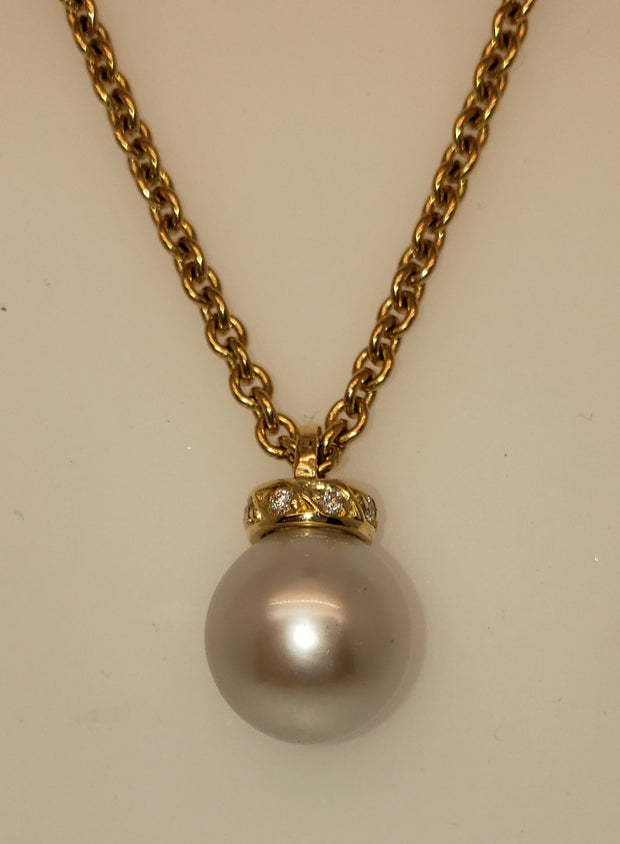 Cable Pearl Necklace