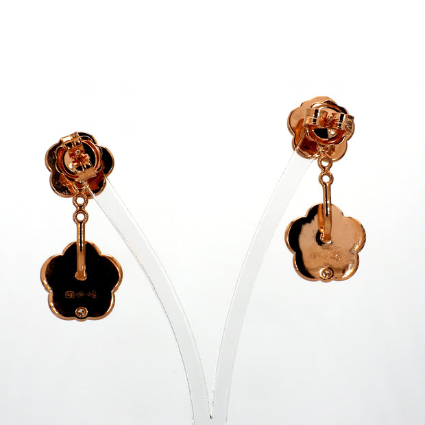 Mother-of-Pearl & Diamond Drop Earrings