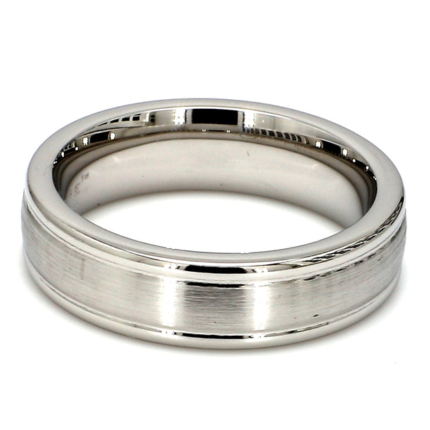 Comfort-Fit Mixed Plain Metal Band