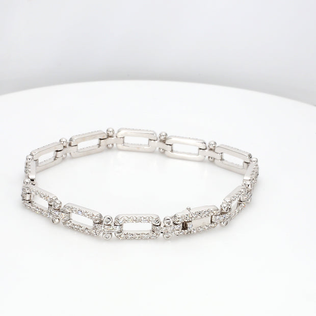 Diamond-Chain Diamond Bracelet